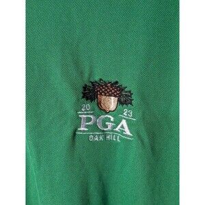Nike PGA 2023 Green Oak Hill Country Club Performance Logo XL Polo EUC